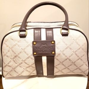 Victoria's Secret taupe satchel tote bag
